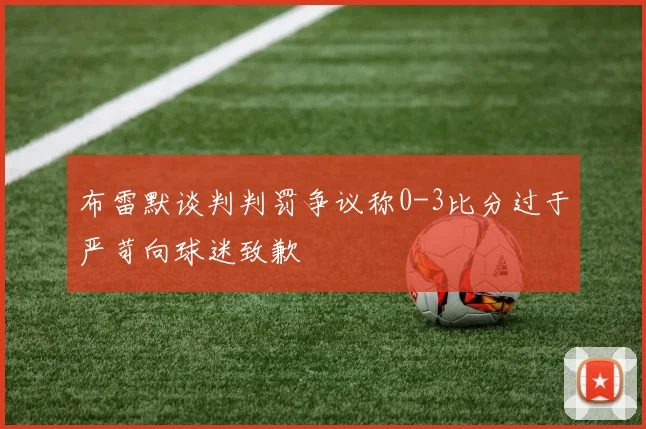 布雷默谈判判罚争议称0-3比分过于严苛向球迷致歉
